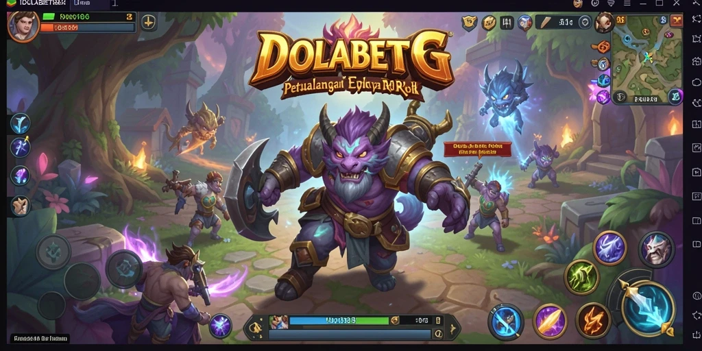 Tampilan gameplay RPG yang mendebarkan dalam IDOLABET88.
