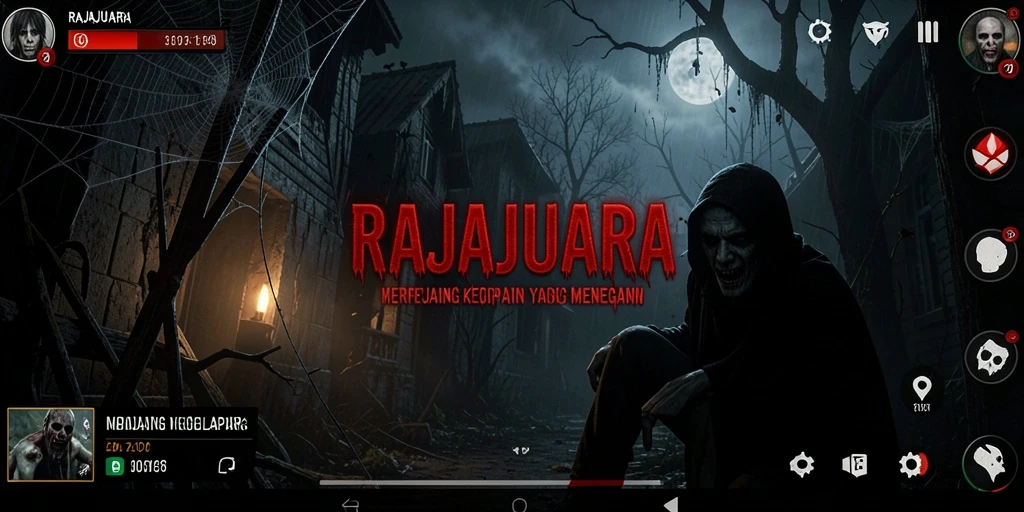 Tangkapan layar yang menunjukkan momen menegangkan dalam RAJAJUARA.