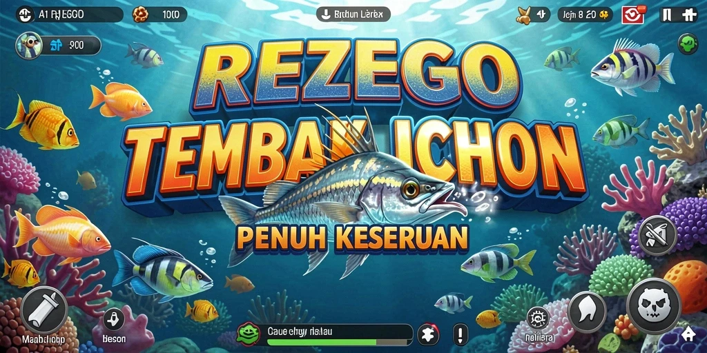 Tampilan gameplay menembak ikan yang seru di REZEGO.