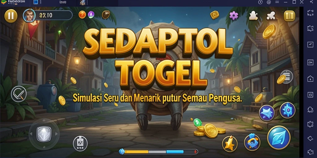 Tampilan utama gameplay SEDAPTOGEL yang menarik dan interaktif.