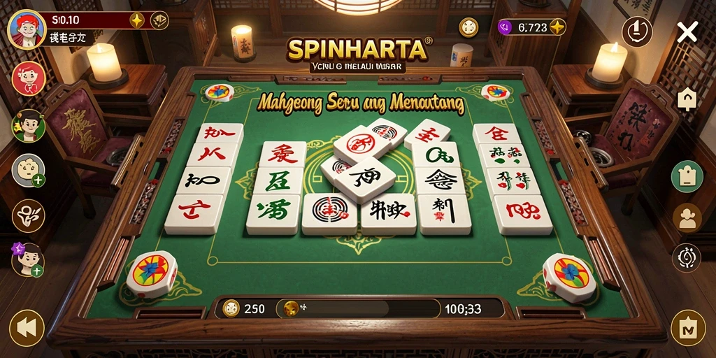 Tampilan gameplay SPINHARTA yang menantang dan menarik.