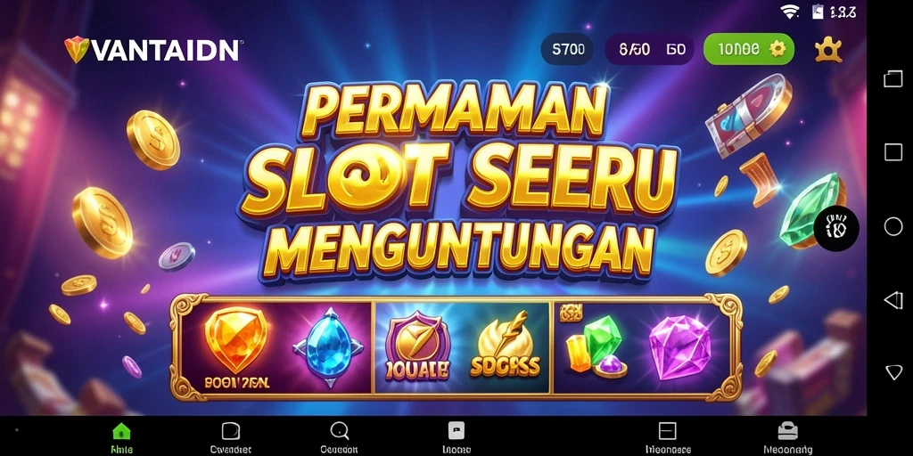 Screenshot gameplay VANTAIDN menampilkan keseruan memutar gulungan slot.